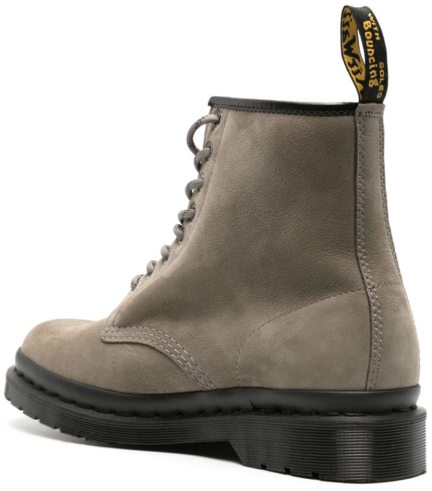 Dr. Martens 1460 Milled Nubuck Wp Combat Boots Grijs