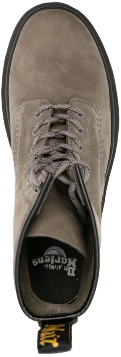 Dr. Martens 1460 Milled Nubuck Wp Combat Boots Grijs