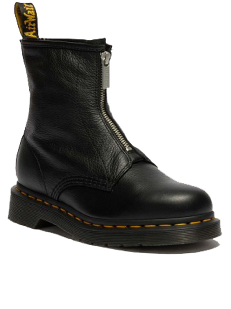 Dr. Martens 1460 Smooth Black Leather Zip Boots Zwart