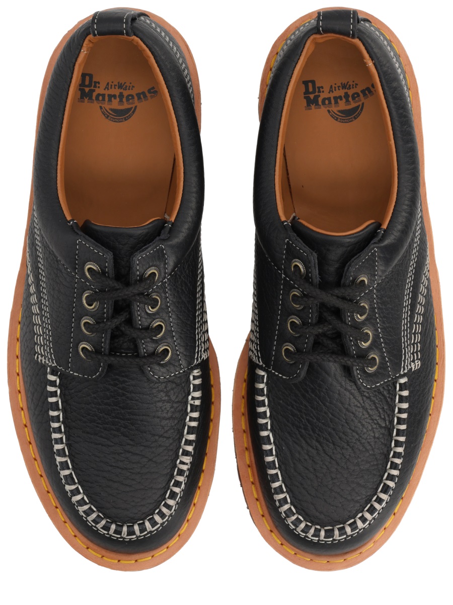 Dr. Martens Lowell Moc Toe Textured Loafers Grijs