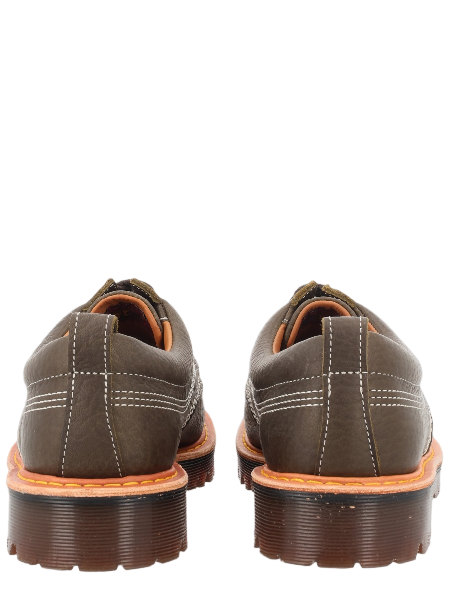 Dr. Martens Brown Lowell Smooth Leather Loafers Grijs