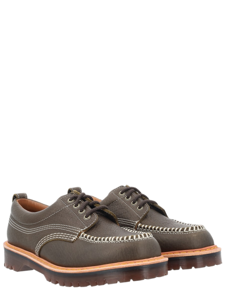 Dr. Martens Brown Lowell Smooth Leather Loafers Grijs