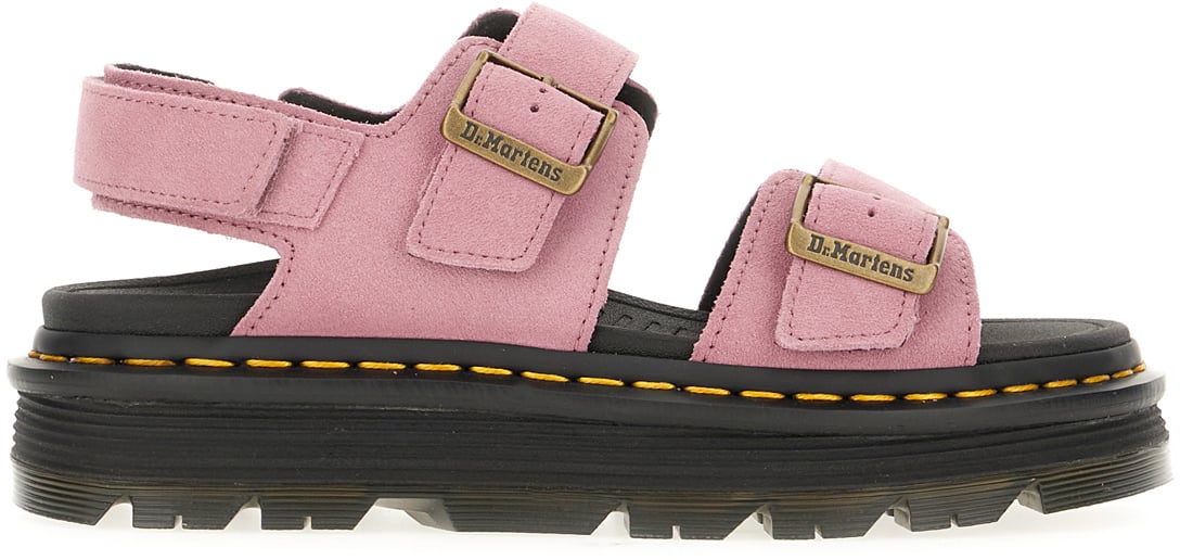 Dr. Martens Two-tone suede Zebzag sandals Divers