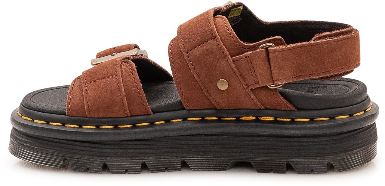 Dr. Martens Sandali Zebzag con Cinturini e Fibbie Beige