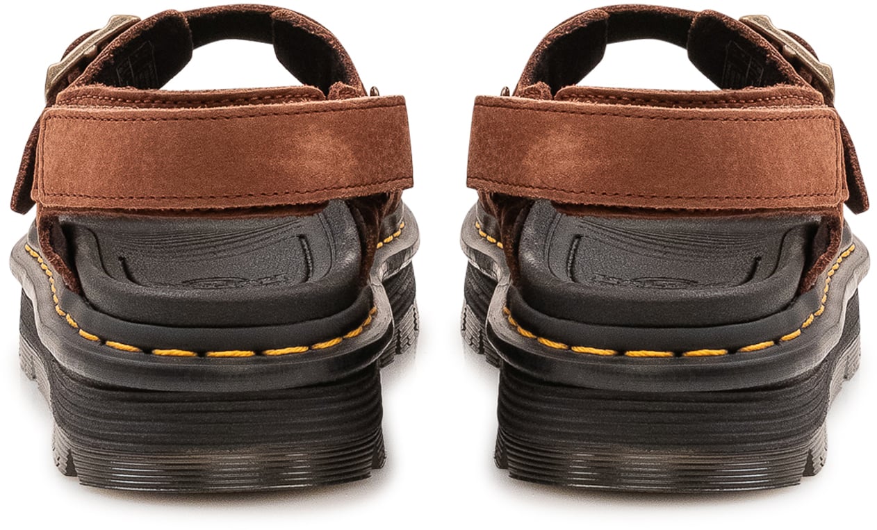Dr. Martens Sandali Zebzag con Cinturini e Fibbie Beige