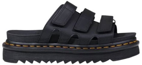 Dr. Martens Black Leather Platform Pumps Zwart