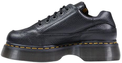 Dr. Martens Black Leather Platform Pumps Zwart