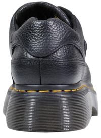 Dr. Martens Black Leather Platform Pumps Zwart