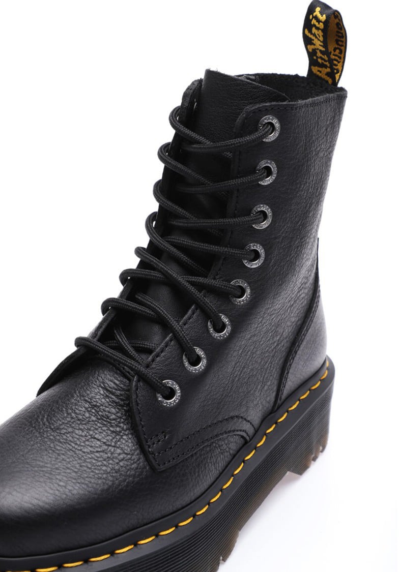 Dr. Martens Jadon Iii Platform Ankle Boots In Black Pisa Zwart