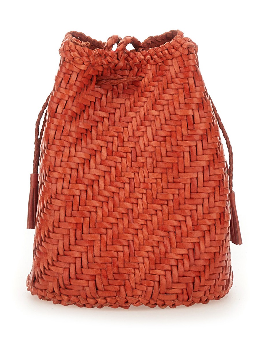 Dragon Diffusion Tan Pompom Double Jump Tassel Handbag Rood