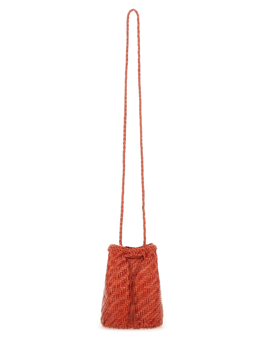 Dragon Diffusion Tan Pompom Double Jump Tassel Handbag Rood