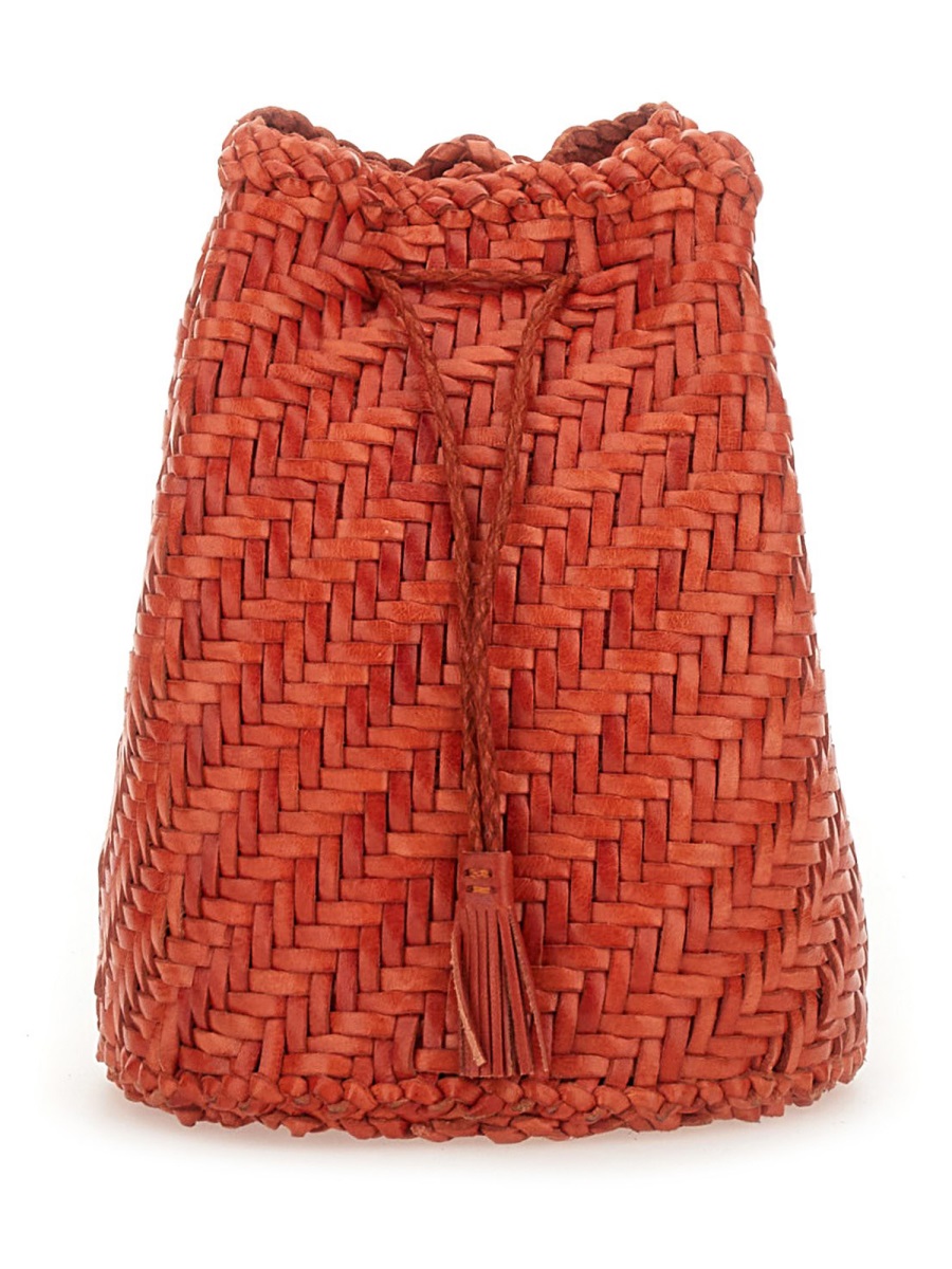 Dragon Diffusion Tan Pompom Double Jump Tassel Handbag Rood