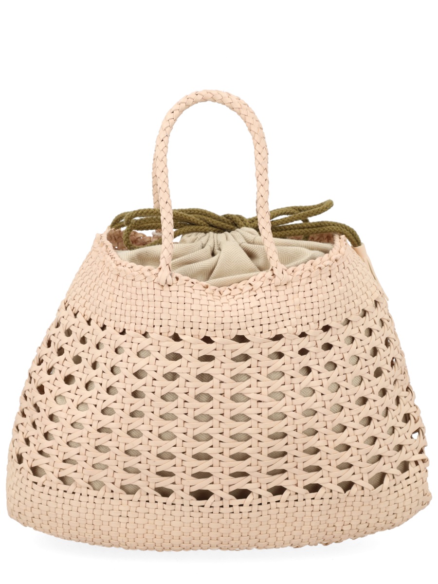 Dragon Diffusion Neutrals Santa Cano Open Lattice Bucket Bag Neutraal