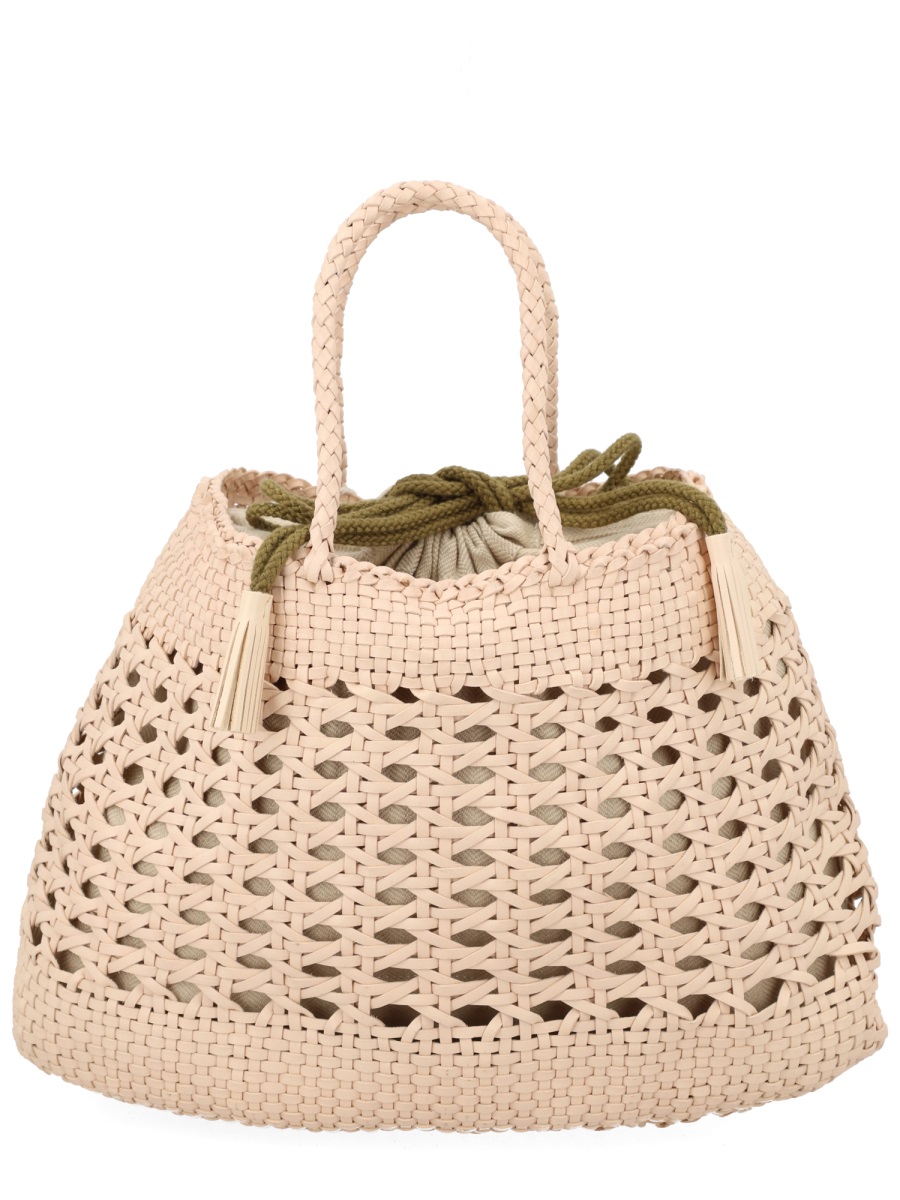 Dragon Diffusion Neutrals Santa Cano Open Lattice Bucket Bag Neutraal