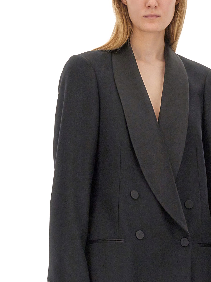 Dries van Noten Double-Breasted Jacket Zwart