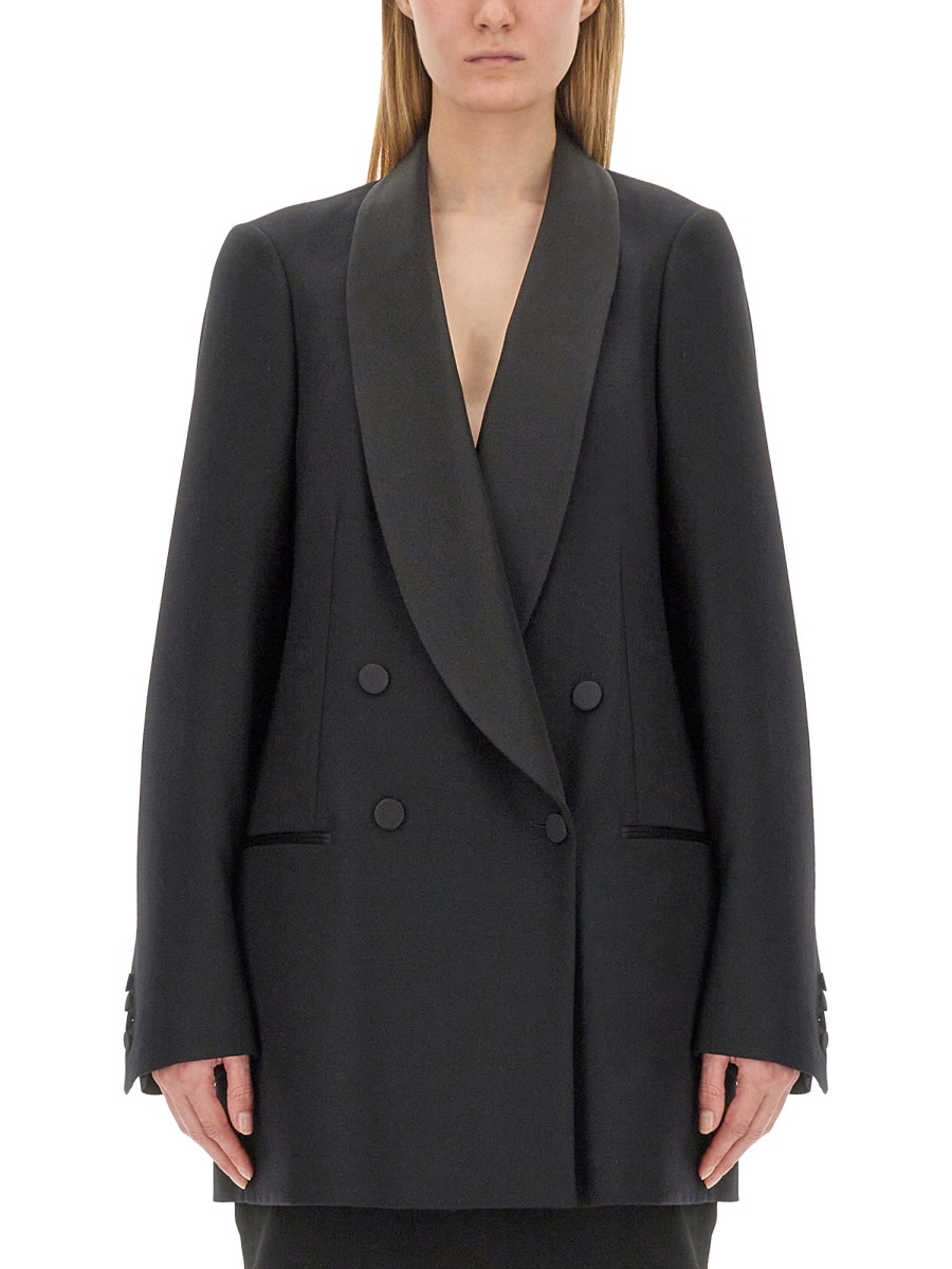 Dries van Noten Double-Breasted Jacket Zwart