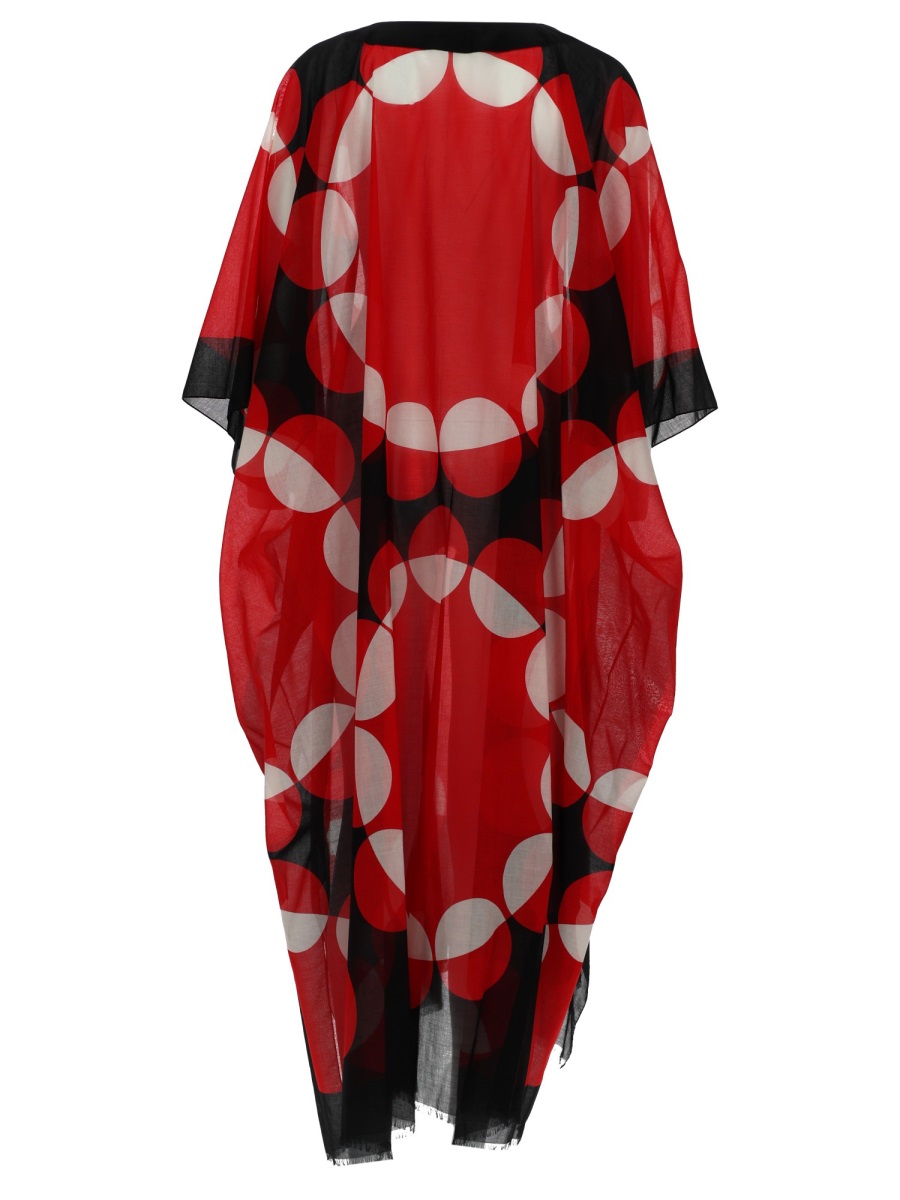 Dries van Noten Cartland Cotton Geometric Print Jumpsuit Rood