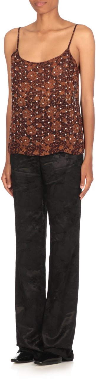 Dries van Noten Top Brown Bruin