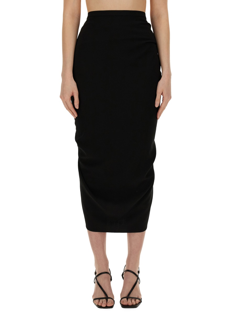 Dries van Noten Draped Skirt Crafted Zwart