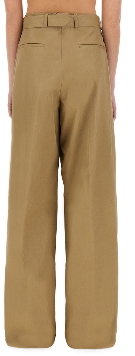 Dries van Noten Wide-Leg Pants With Matching Belt For Comfort Neutraal