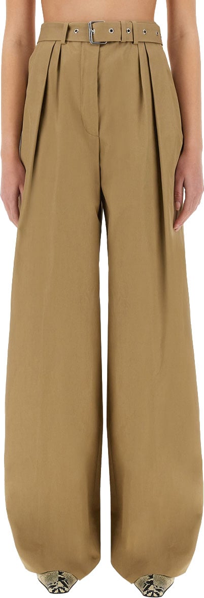 Dries van Noten Wide-Leg Pants With Matching Belt For Comfort Neutraal