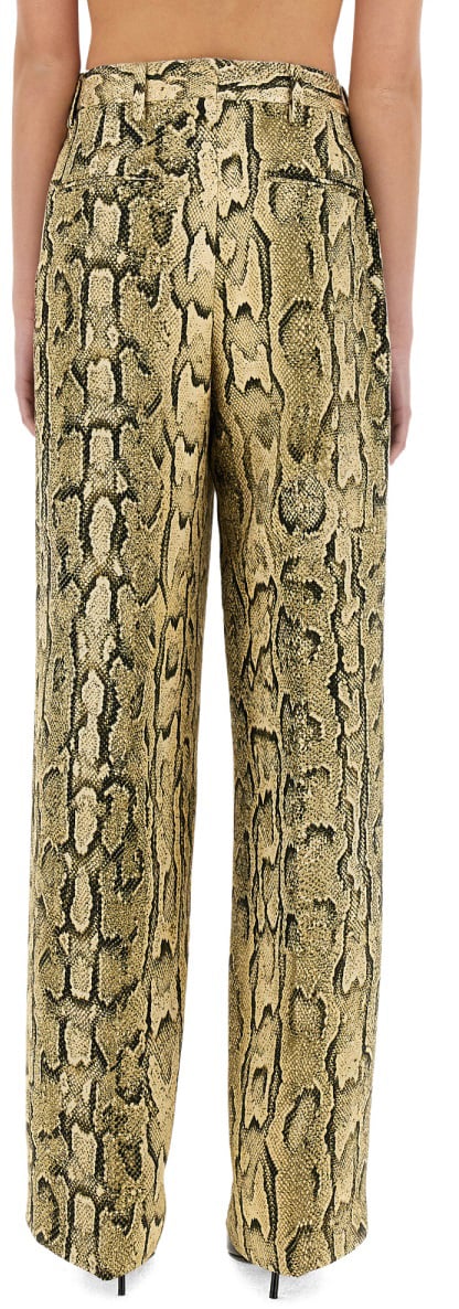 Dries van Noten Textured Wide-Fit Jacquard Pants Bruin