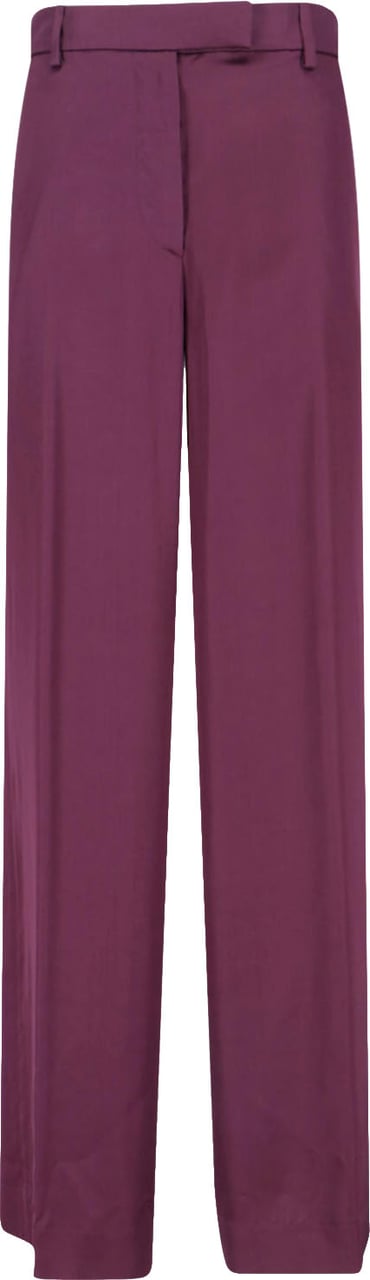 Dries van Noten Purple Tailored Trousers Paars