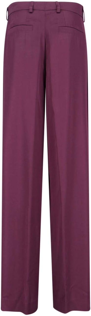 Dries van Noten Purple Tailored Trousers Paars