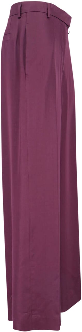 Dries van Noten Purple Tailored Trousers Paars
