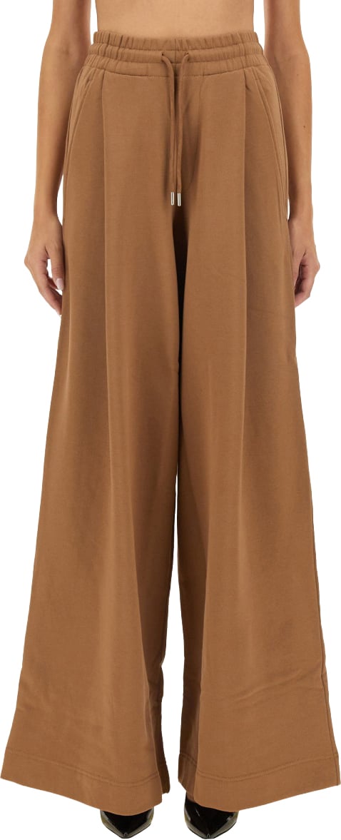 Dries van Noten Classic Fit Cotton Jogging Pants Bruin