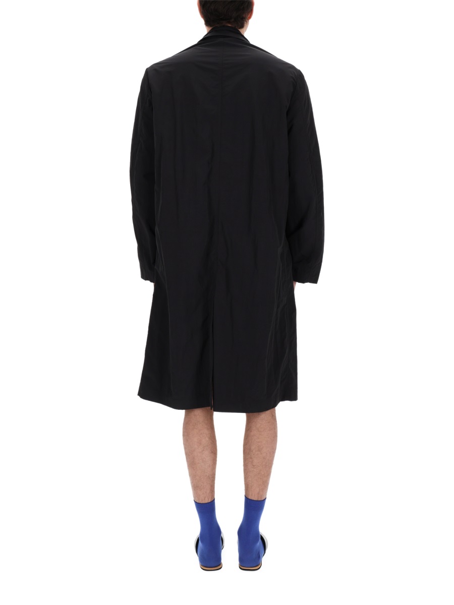 Dries van Noten Neutrals Rankles Knee-Length Polyamide Parka Zwart
