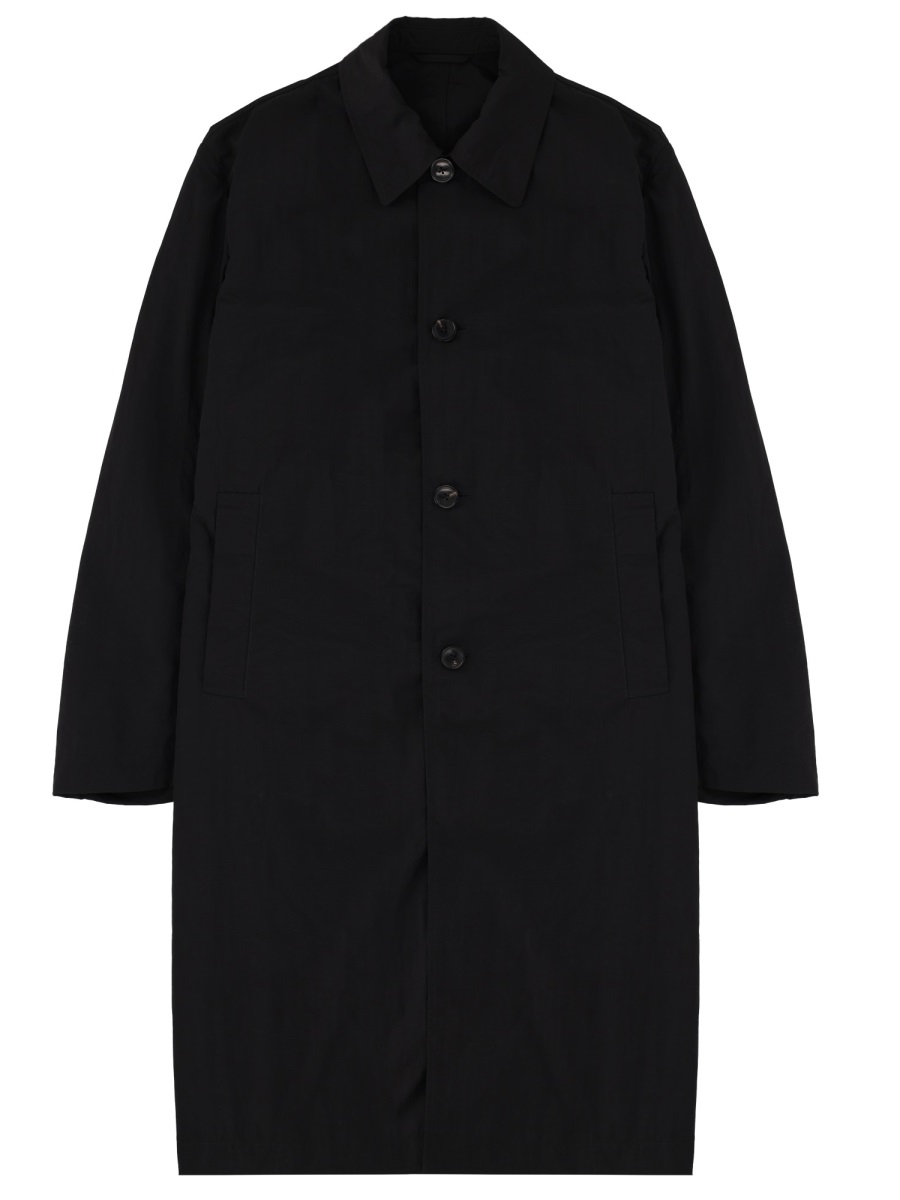 Dries van Noten Neutrals Rankles Knee-Length Polyamide Parka Zwart