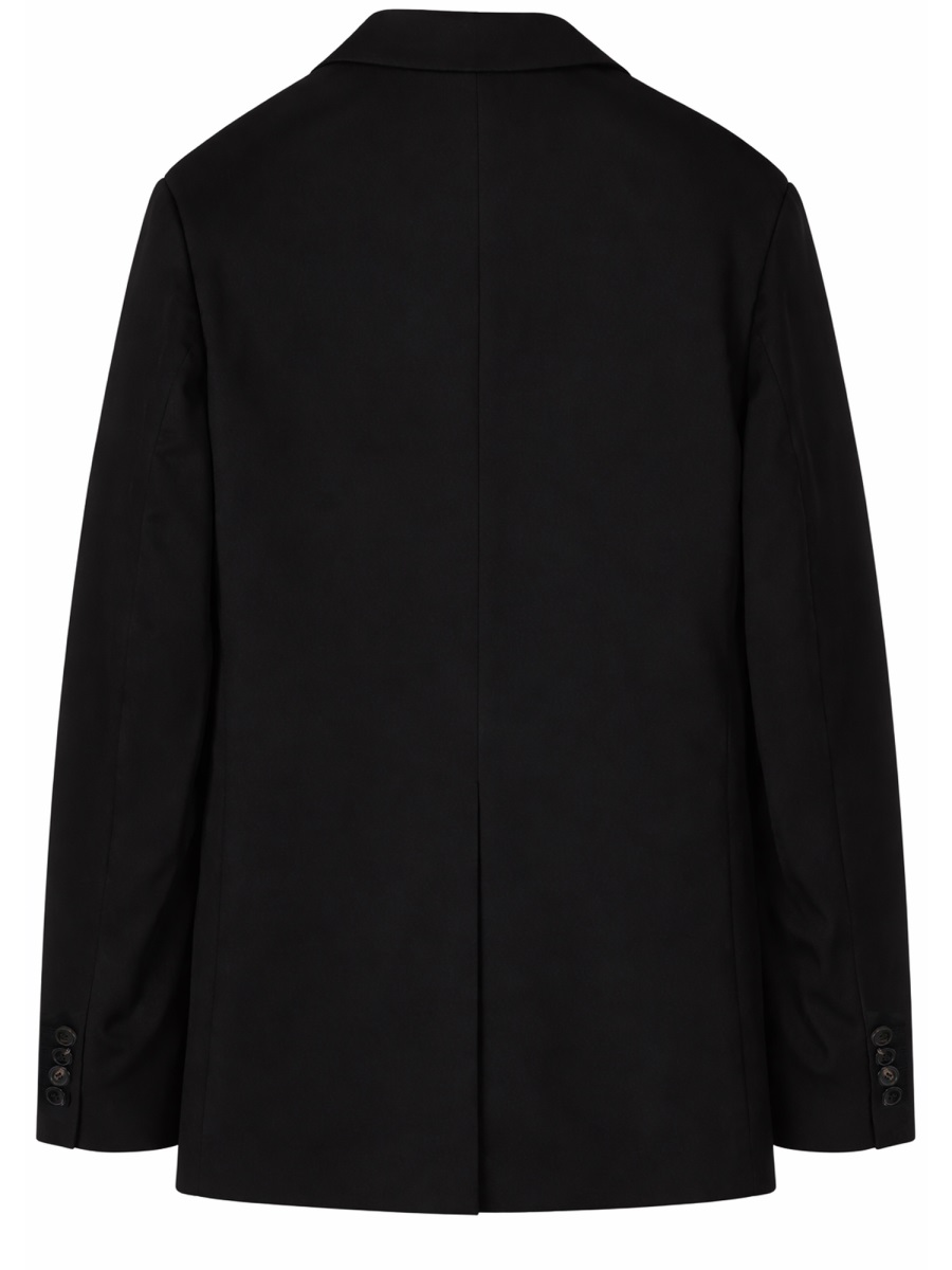 Dries van Noten Balto Viscose-Blend Double-Breasted Blazer Zwart
