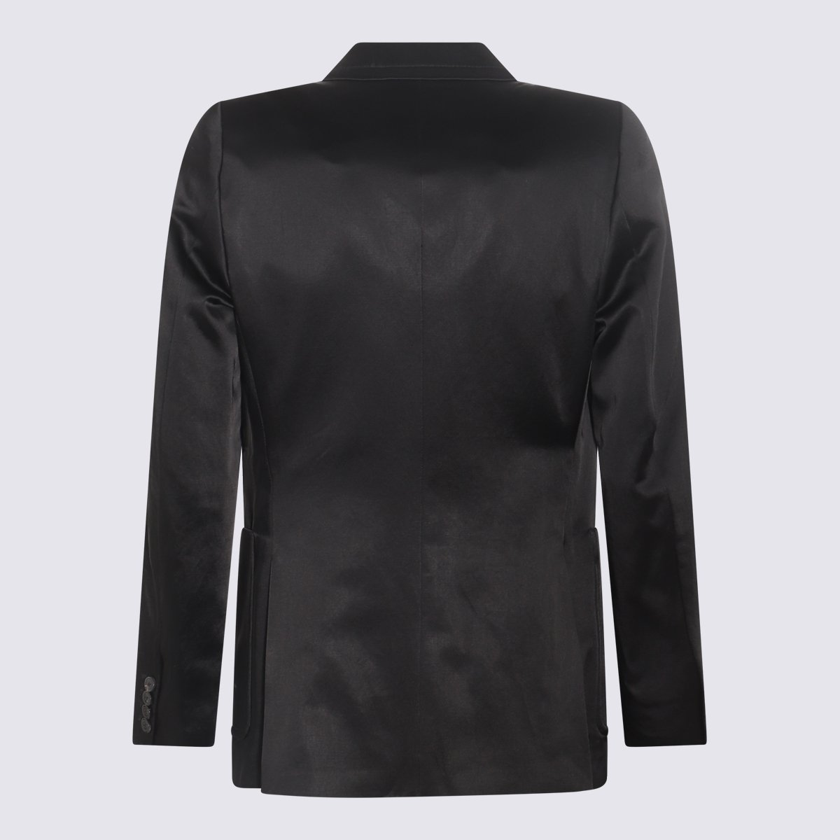 Dries van Noten Tailored Black Jacket With Classic Two-Button Closure Zwart