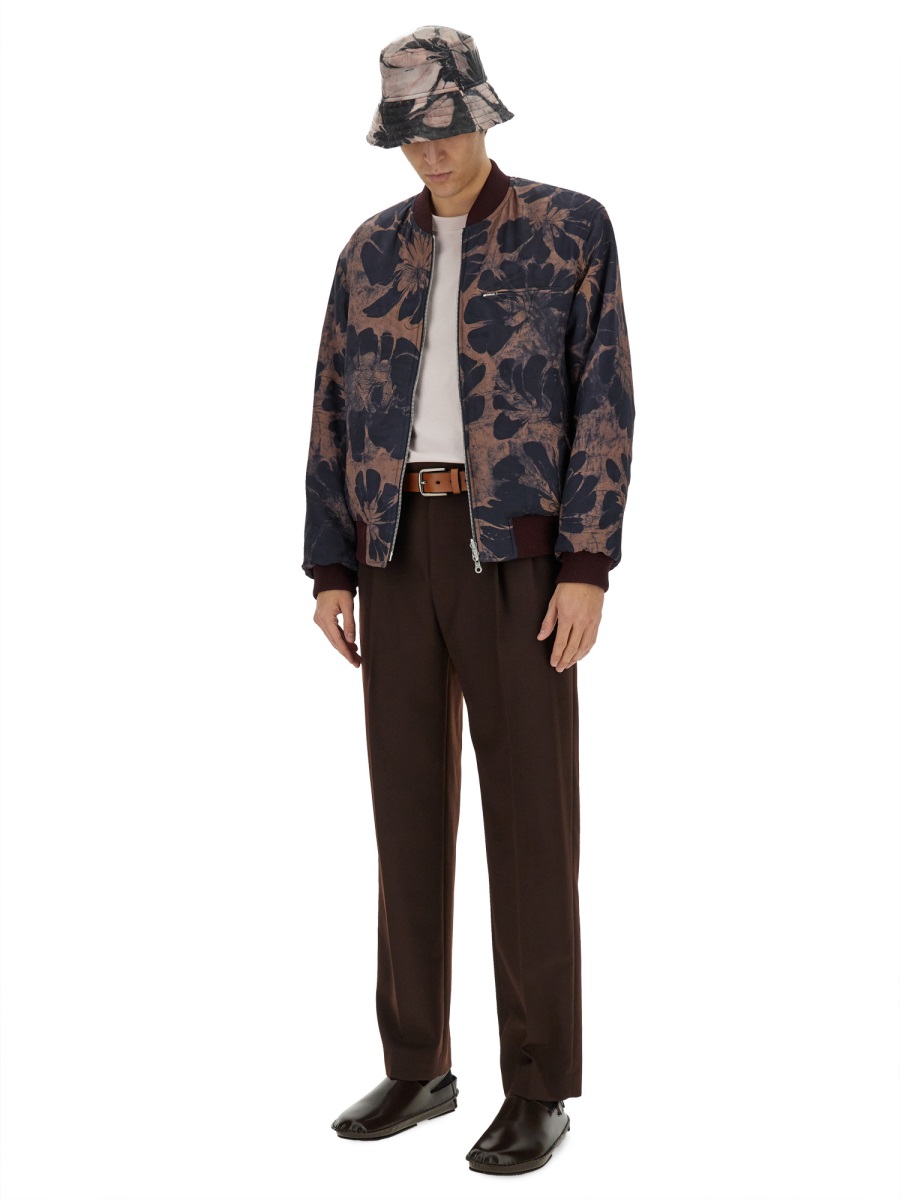 Dries van Noten Reversible Jacket With Lightweight Fabric Blend Zwart