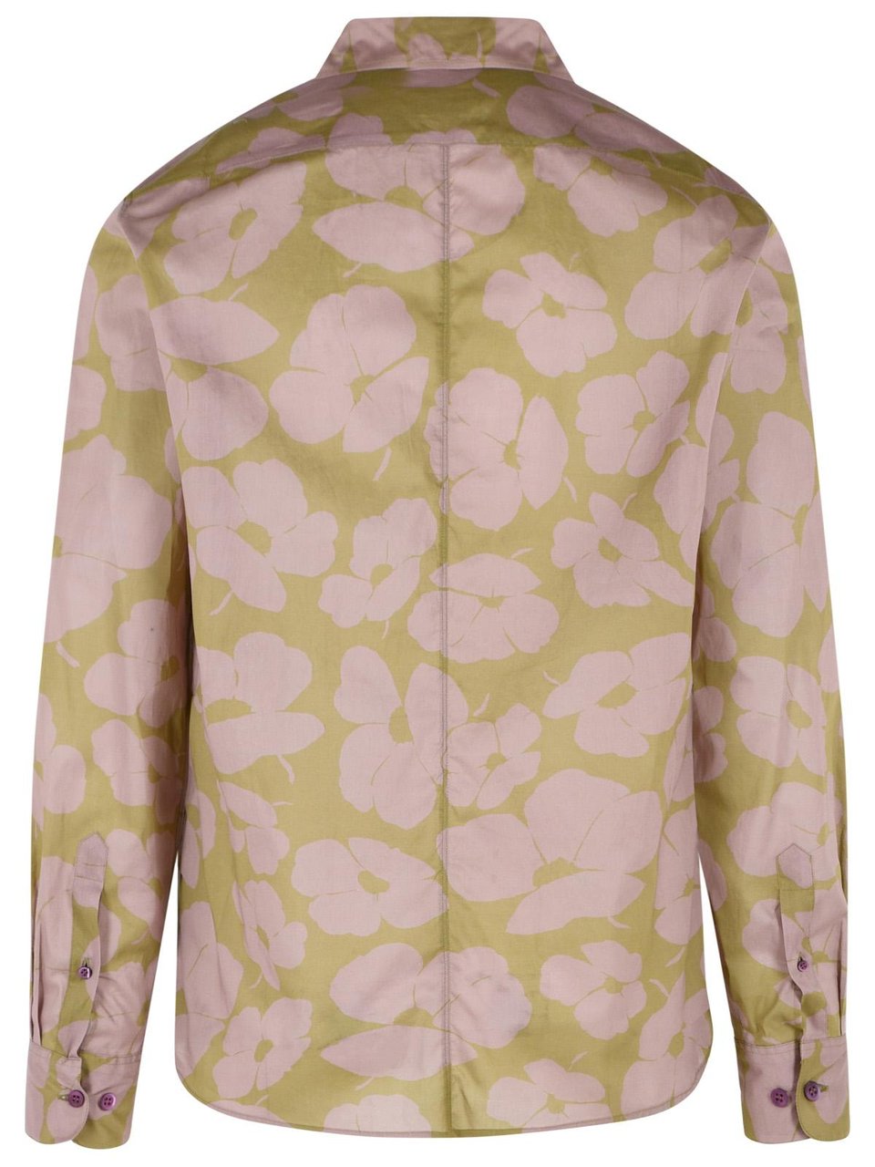 Dries van Noten Green Cotton Shirt Neutraal