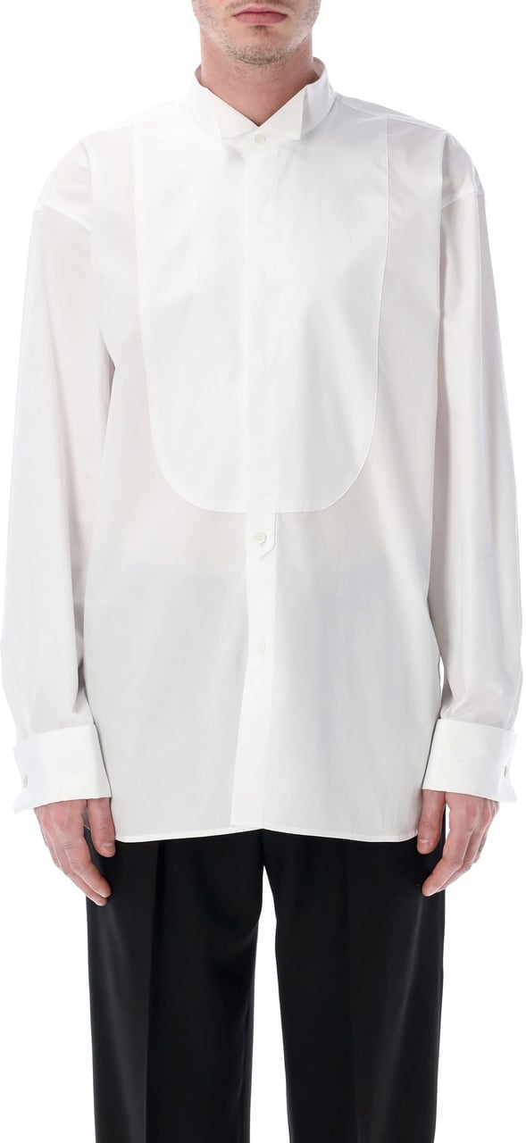 Dries van Noten Dries Van Noten loose fit Tuxedo shirt Wit