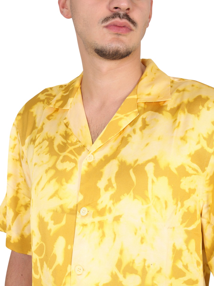 Dries van Noten Floral Print Shirt Goud