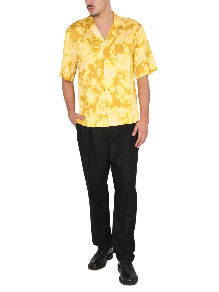 Dries van Noten Floral Print Shirt Goud