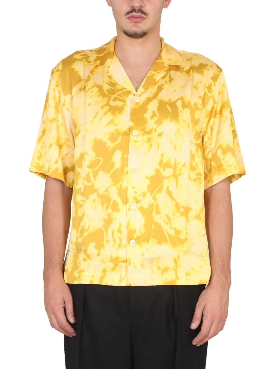 Dries van Noten Floral Print Shirt Goud