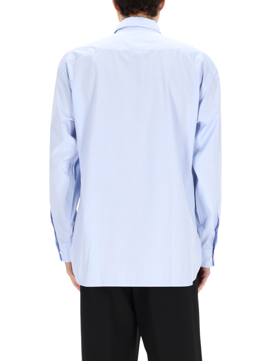 Dries van Noten Light Blue Croom Cotton Shirt Paars