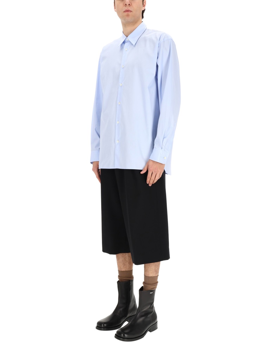 Dries van Noten Light Blue Croom Cotton Shirt Paars
