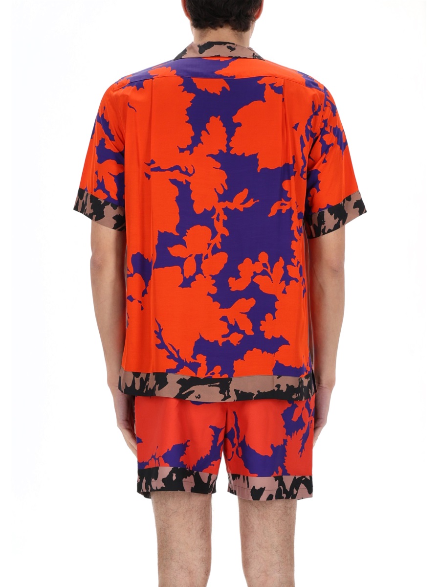 Dries van Noten Multicolor Carlton Abstract Floral Viscose Shirt Zwart