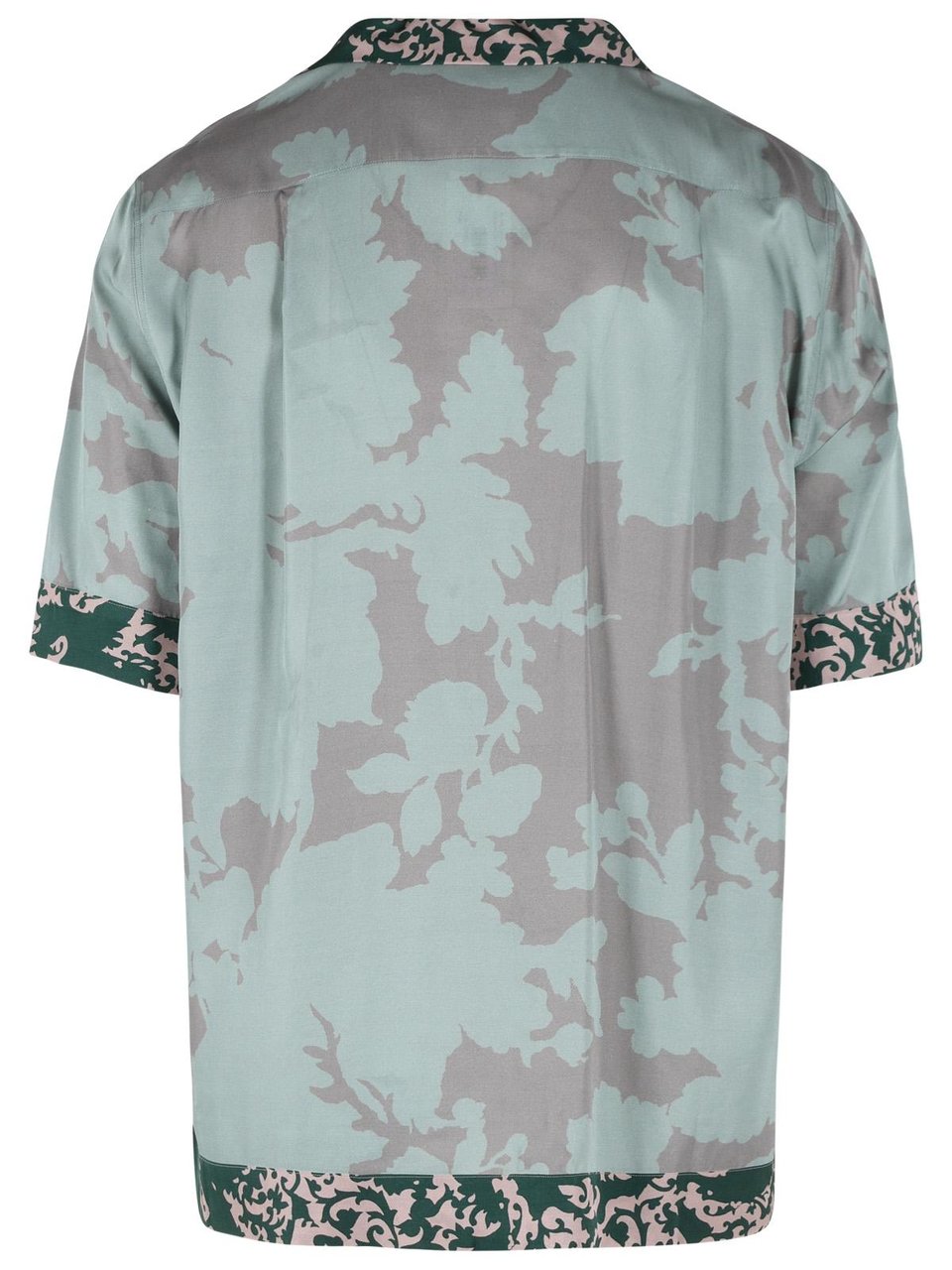 Dries van Noten 'Carltone' Green Viscose Shirt Grijs