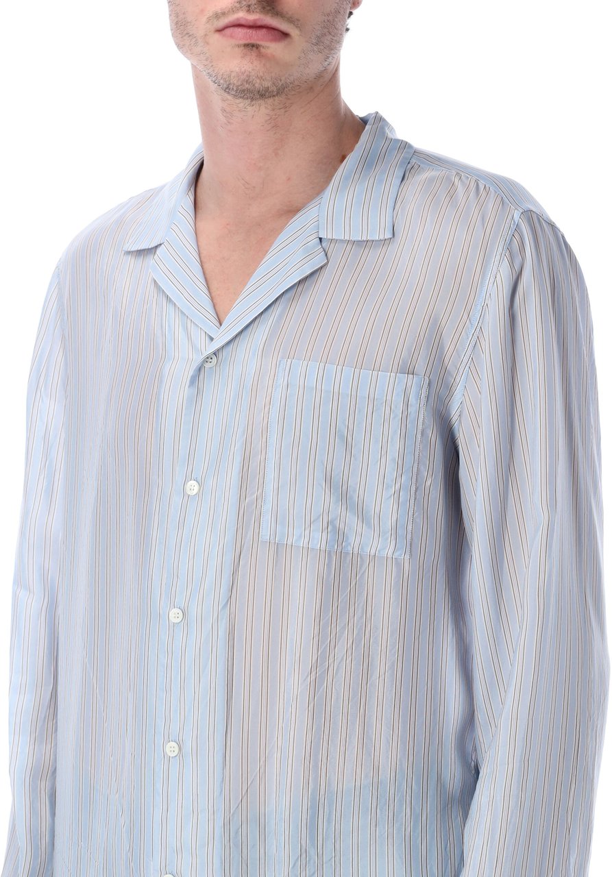 Dries van Noten Dries Van Noten Cartly striped shirt Blauw