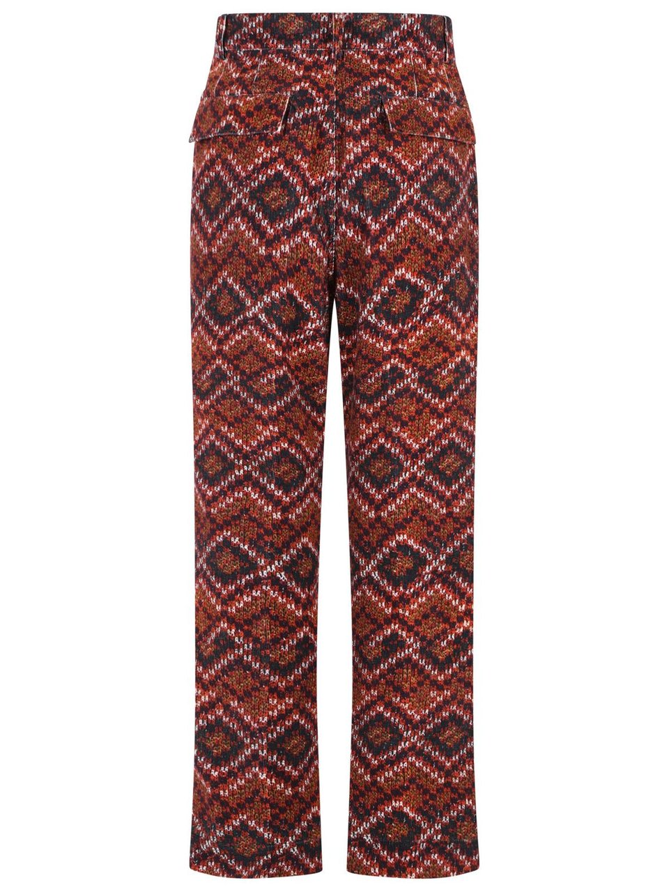 Dries van Noten 'Pencks' Red Cotton Pants Rood
