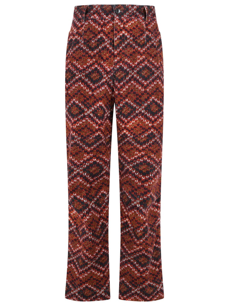 Dries van Noten 'Pencks' Red Cotton Pants Rood