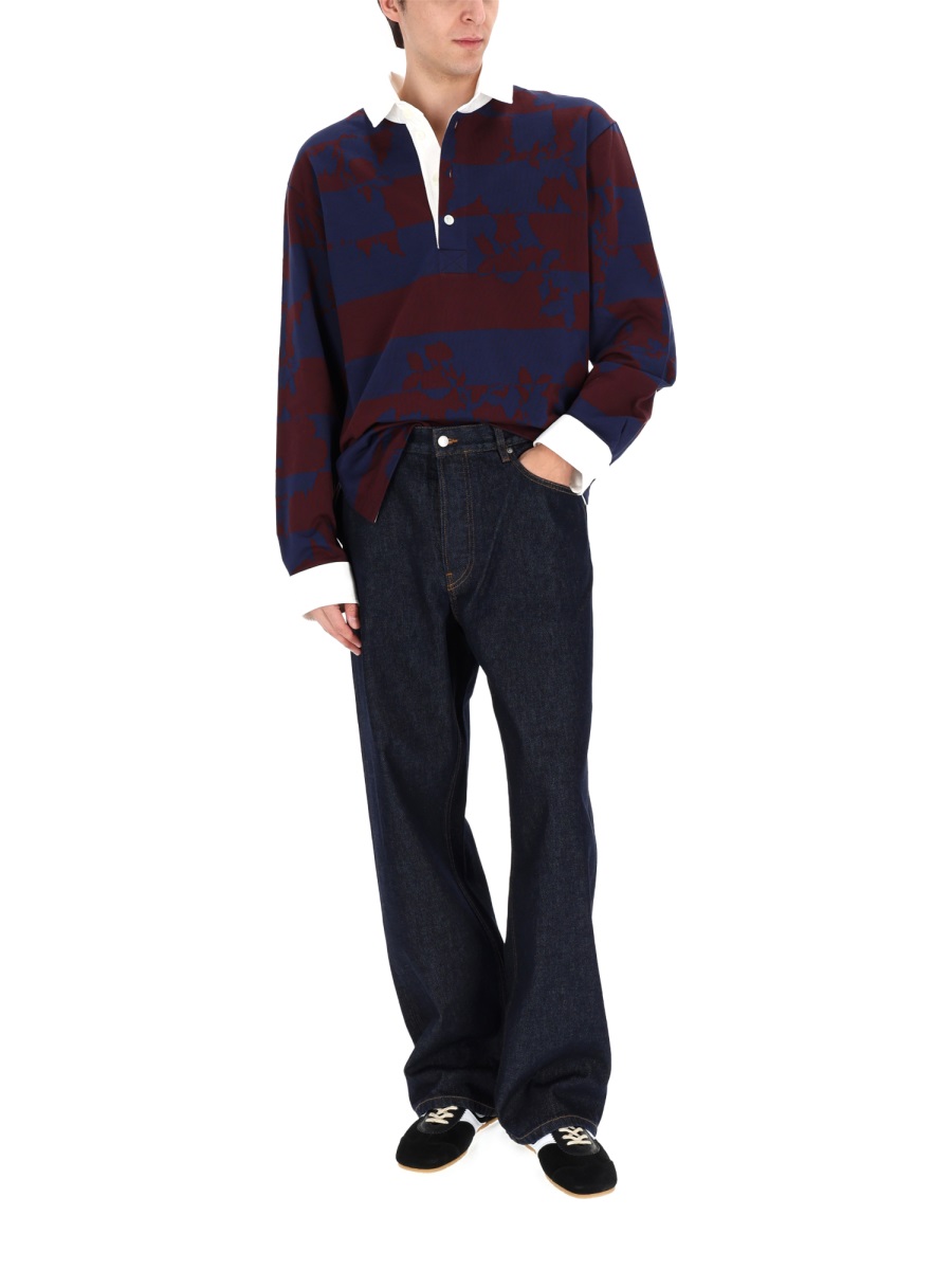 Dries van Noten Pine Loose Wide-Leg Indigo Jeans Zwart