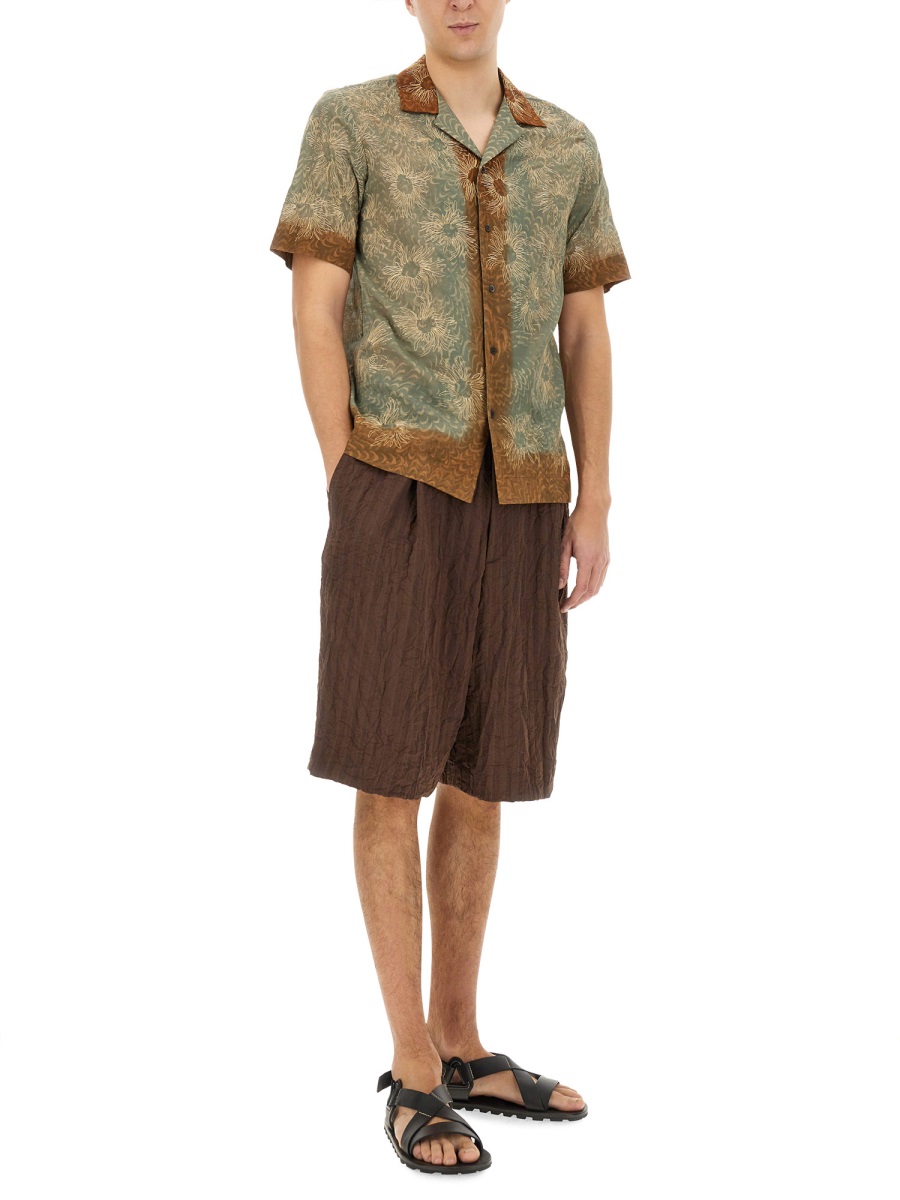 Dries van Noten Short Pleated Zwart