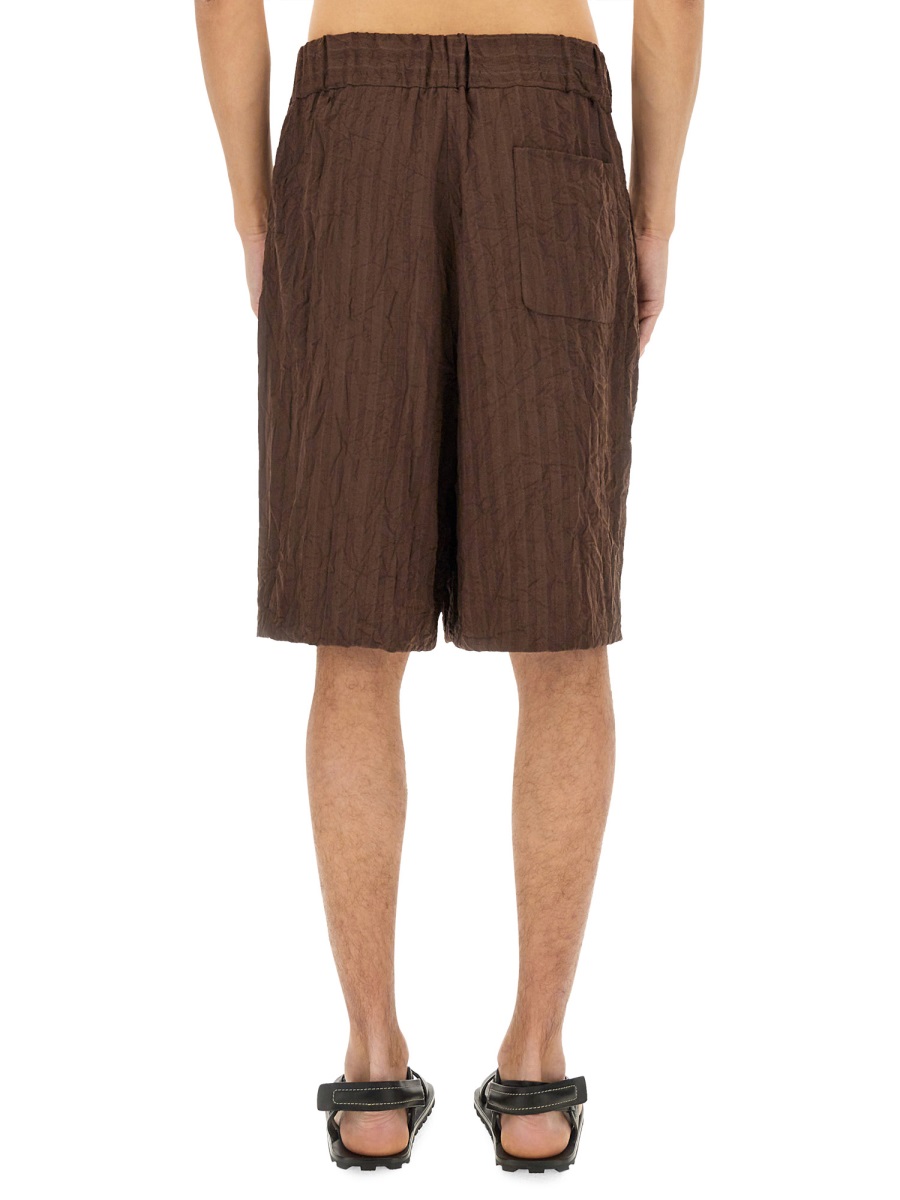 Dries van Noten Short Pleated Zwart